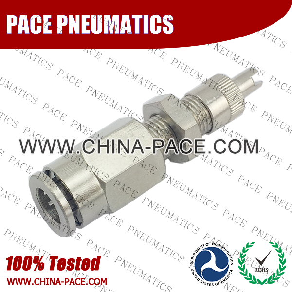 Torque 1/4 Inch Air Inflation Schrader Valve - Push To Connect & DOT Approved